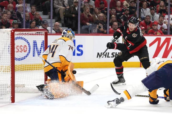 Senators’ Tkachuk to be evaluated after exit in 4-1 loss to Predators – Winnipeg Free Press