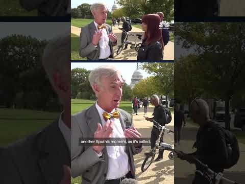 Bill Nye criticizes Trump's science funding cuts at D.C. 'No Kings' rally