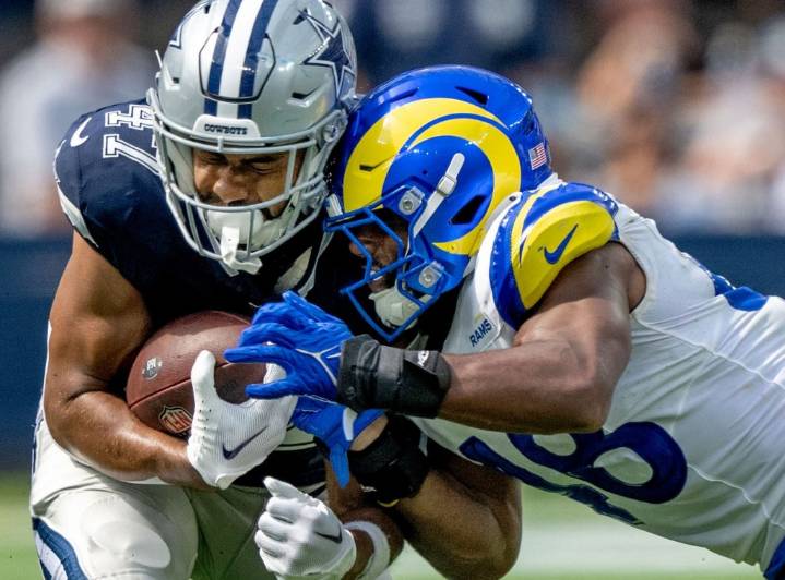 Rams LB Omar Speights dealing with high ankle sprain ahead of Ravens game