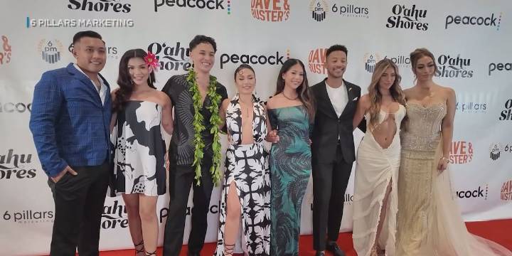 ‘Oahu Shores’ cast celebrates show’s premiere with red