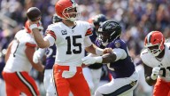 What did Joe Flacco say after being replaced as Browns QB?