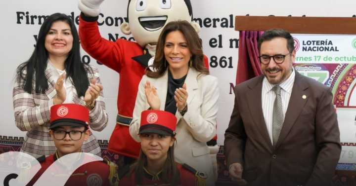 IPN y Lotería Nacional firman convenio y develan billete conmemorativo
