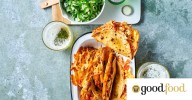 Chilli crisp chicken tacos with coriander rice salad