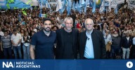 Ferraresi y Taiana encabezaron un multitudinario acto en Avellaneda