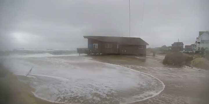 VIDEO: Nor'easter creates nasty surf, damaging winds and coastal flooding