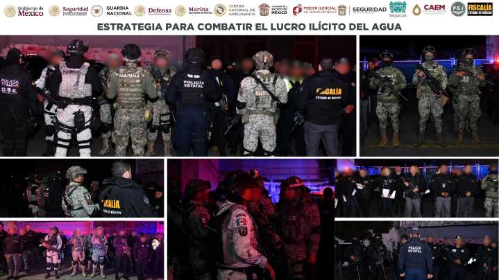 Aseguran 190 pozos y tomas de agua en EdoMéx, inicia estrategia contra robo de agua