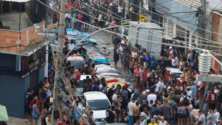 Redada policial deja más de 130 muertos en Brasil