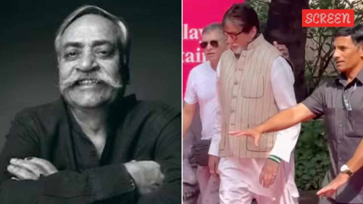 Amitabh Bachchan, Abhishek Bachchan pay final respects to ad legend Piyush Pandey at his funeral. See photos, videos