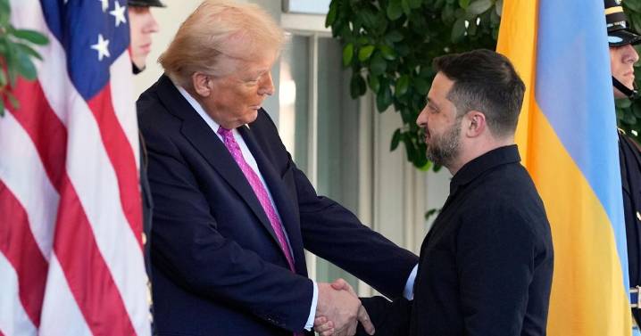 Trump and Zelenskyy hold talks, with US leader showing hesitance to send Kyiv missiles