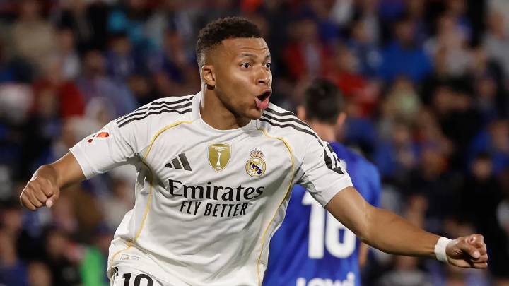 Un gol de Mbappé da la victoria al Real Madrid ante el Getafe (0