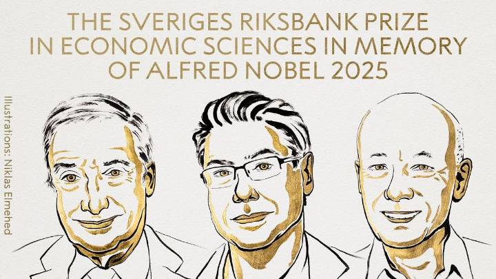 Joel Mokyr, Philippe Aghion y Peter Howitt, Premio Nobel de Economía 2025