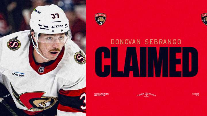 Florida Panthers Claim Defenseman Donovan Sebrango Off Waivers