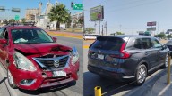 Doble colisión en paso a desnivel 11-40 de Gómez Palacio deja 35 mil pesos en daños materiales