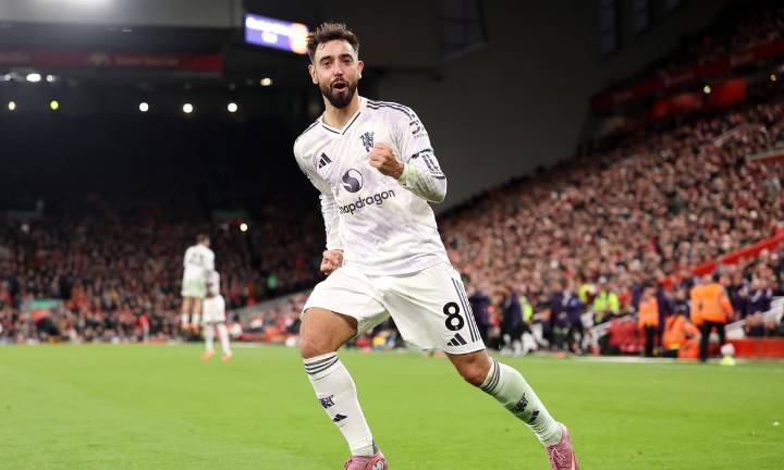 Manchester United player ratings vs Liverpool: Bruno Fernandes and Amad superb as Harry Maguire nets winner