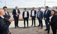 El gobernador recorrió los avances de las obras de expansión del Puerto de Coronel Rosales