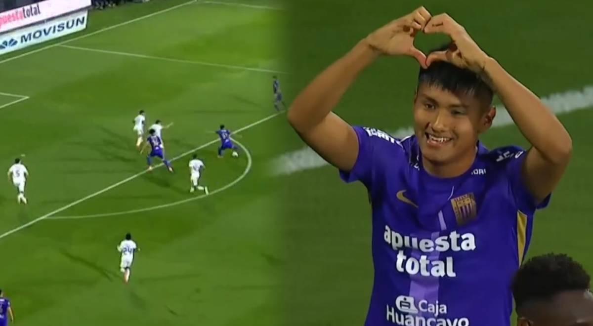 Piero Cari festejó su primer gol con Alianza Lima tras anotar el 2