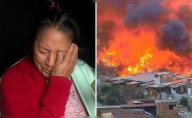 Mujer llora desconsolada al perder a su perro en incendio que consumió su casa en Pamplona Alta: "Era como mi hijo"