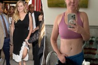 Amy Schumer models flat abs after dramatic weight