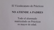 "No atiende a padres": la reacción de la Universidad de Granada tras su cartel viral al alumnado "mayor de edad"