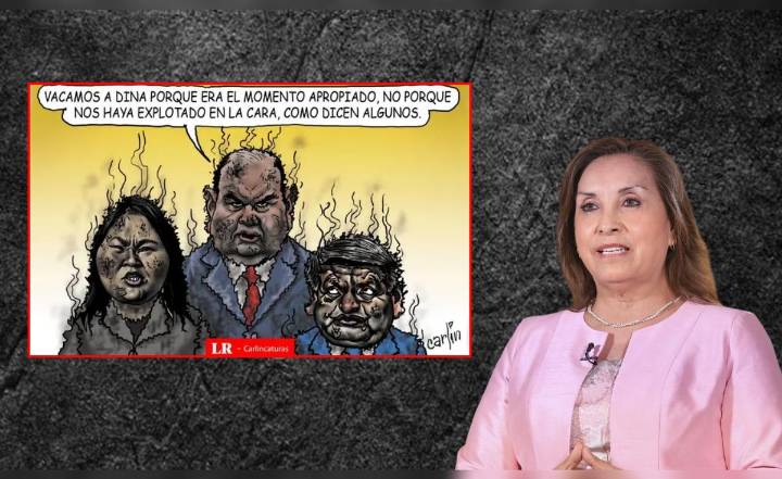 La vacancia les explotó en la cara: Carlincatura ironiza la reacción de líderes políticos en la destitución de Boluarte