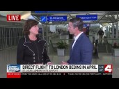 Airport director talks about new direct flight to London starting April 2026