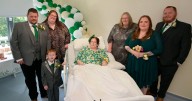 Ayrshire mum battling cancer fulfils dream of seeing son get married in hospital