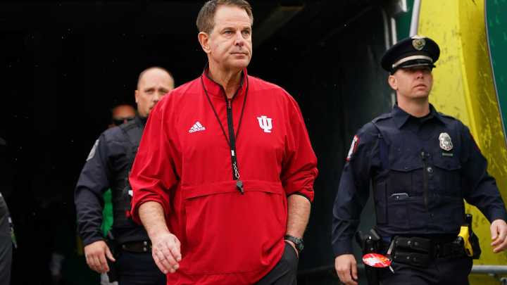 What was Cignetti's favorite Halloween candy? IU coach smiles in response