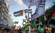 Protesta multitudinaria en Marruecos en apoyo a palestinos y contra los lazos con Israel
