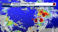 Tropical Storm Melissa churns in Caribbean
