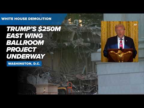 VIDEO: Demolition begins, renderings shown for Trump’s White House ballroom
