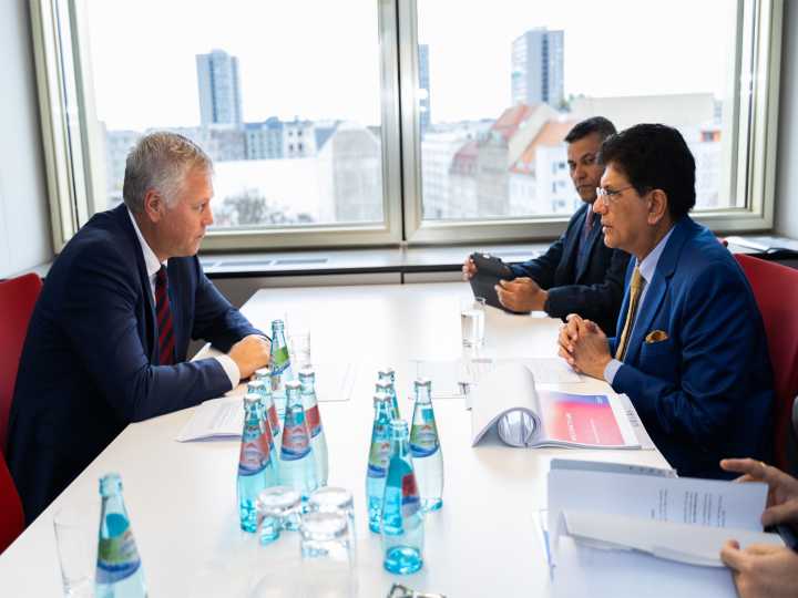 Piyush Goyal meets ABB Group CEO Morten Wierod