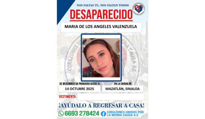 Reportan como desaparecida a María de los Ángeles, búscadora de Mazatlán