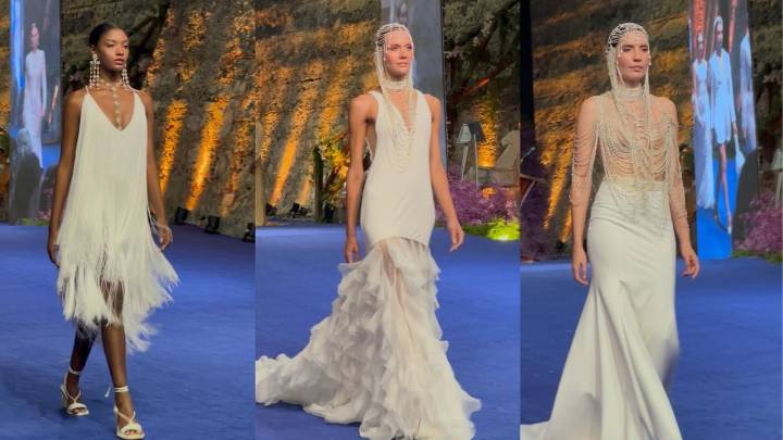 Brillos, libertad y perlas: así son los vestidos de novia que marcarán la moda nupcial en 2025