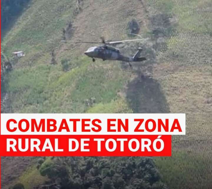 "Combates en Totoró: Ejército Nacional Enfrenta al ELN en Zona Rural del Cauca"