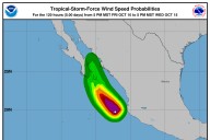 Tormenta Tropical Raymond rumbo a Baja California Sur