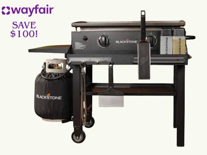 Wayfair sale news on new Blackstone Griddle in post