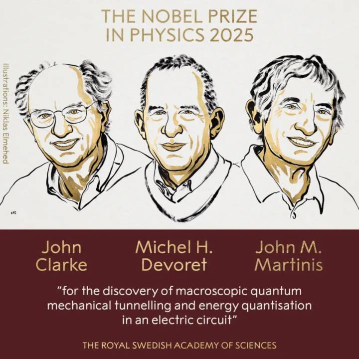 Nobel de Física 2025 por avances en mecánica cuántica