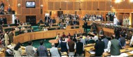 NC MLAs raise ‘vote chori’ slogans in J&K Assembly