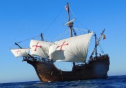 La nao Santa María llega a Donostia por primera vez