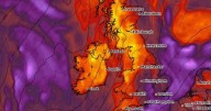 UK weather: Maps show exact date Britain to be hit by 500-mile rain storm and 71mph winds