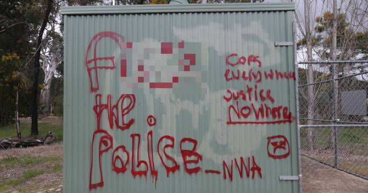 Porepunkah tragedy: Anti-police graffiti sparks concern