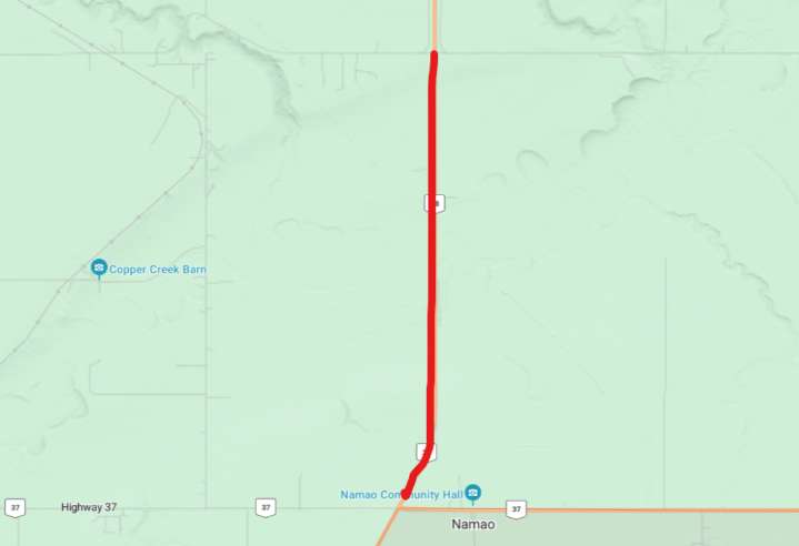 Morinville RCMP shut down section of Highway 28 yesterday evening after collision