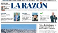 Portada de LA RAZÓN de este domingo 12 de octubre de 2025