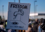 Dozens protest ICE deportations at Gary airport