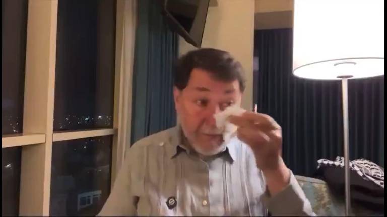 Noroña llora por situación de Palestina; lo tunden en redes sociales