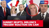 Meloni's 'hand-over-mouth' reaction to Trump's Nobel surprise goes viral