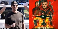 Glen Powell Serves as Grand Marshall at NASCAR Race In Las Vegas Before New ‘The Running Man’ Trailer Debuts – Watch Now! | Glen Powell, Jimmie Johnson, NASCAR, Noah Gragson, Richard Petty, Tanner Nov