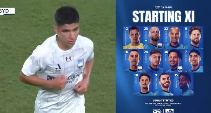 Debut accidentado: Piero Quispe jugó su primer partido en derrota del Sydney FC