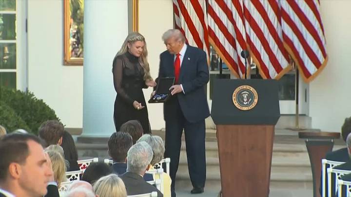 Trump awards posthumous Medal of Freedom to Charlie Kirk