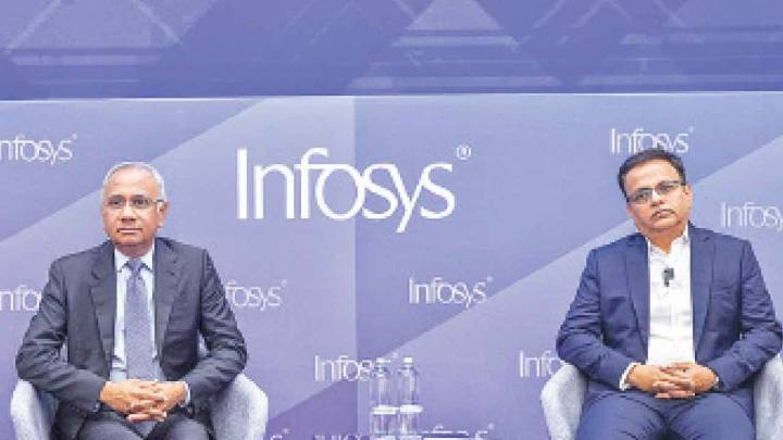 Infy’s Q2 net rises 12% to `7,364 cr